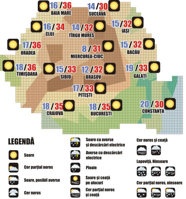 Prognoza meteo (14.08. - 15.08.2025)